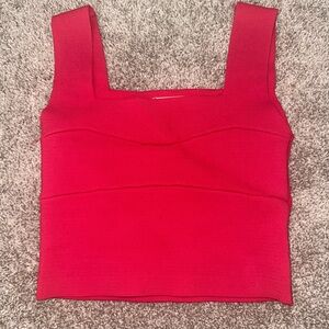 Listicle Red Crop Top